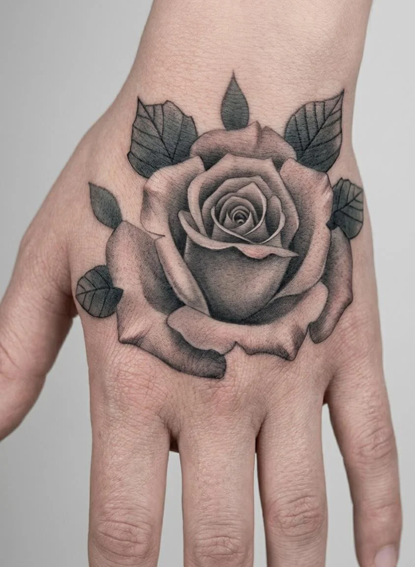 Cover-Up Dövme Kapatma - Gül & Anatomik Detay